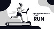 © Dea - Independence Day Fitness: Achieving Goals Through Exercise and Running on Treadmill