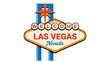 © MST TAHERA KHATUN - Famous las vegas nevada welcome sign with star icon and retro midcentury modern style design.