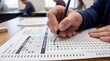 © DWI - Student taking a standardized test in a classroom