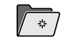 © sudirman - Folder with asterisk symbol inside.