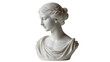 © Bogdan - Classical white marble bust of a woman with elegant drapery, isolated on transparent background