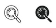 © MSTSALEHA - Comparison of empty and filled magnifying glass icons with search functionality