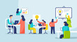 © evelyniopuh - Diverse professionals collaborate on innovative business ideas with data visualization