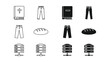 © FirujaStock - Symbolic representations of faith, clothing, and technology in icon form