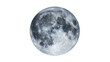 © Alexander - Detailed full moon with craters and maria, isolated on transparent background