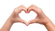 © Maria - Two human hands forming a heart shape, isolated on transparent background