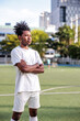 © Jovo Jovanovic/Stocksy - Proud young Black athlete