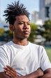 © Jovo Jovanovic/Stocksy - Portrait of confident young Black man