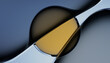 © Pardina Studio x Katya D/Stocksy - Abstract Glass Sphere and Fluid Metal Composition