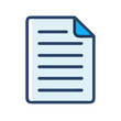 © Sharuzzaman - Stylized document icon with curled corner representing file or data management