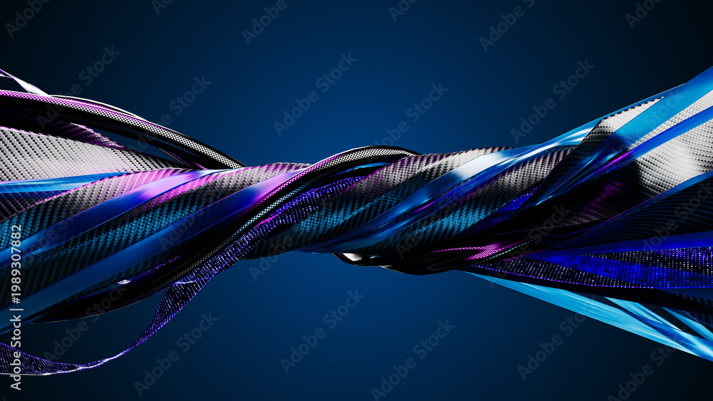 Concept image of cables and connections for data transfer in the ...