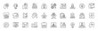 © Jocelyn_Flores - Business growth outline icon set: thin line editable stroke for success and innovation concepts
