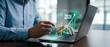 © PERFECTSTUDIO - Analyzing business growth trends for 2026 digital workspace data visualization professional environment close-up view economic forecasting