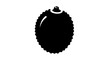 © ana - Vector illustration of lychee fruit icon, simple black silhouette on a transparent background