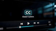 © Nanda Nisa - Video player interface with closed captions icon