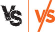 © Muhammad - Versus VS logo set featuring grunge comic style and modern flat design for competition and battle comparison vector illustration
