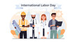 © gangga - Diverse Professionals Celebrating International Labor Day with Pride and Unity