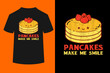 © ben - Cute Pancake Maker Breakfast Food Lover Kawaii Pancake T-Shirt