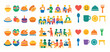 © Валерий Тодаренко - Colorful food and people icons set