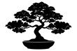 © Silhouette Studio - bonsai tree vector,  bonsai tree silhouette vector, bonsai icon black symbol