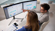 © Andrey Popov - Corporate Manager Engaging Team With Advanced ERP Software For Financial
