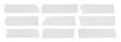 © chathuporn - various pieces of masking tape isolated with clipping path on a white background.