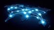 © buraratn - Global Network Connectivity Visualization for Digital Communication and Data Exchange with Illuminated Connections Across Continents and Regions