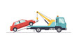 © Torikin - Tow truck with car.