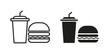 © varis - Hamburger soda icon for web and mobile app. Vector icons