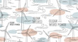 © Robben_Partybob - Seamless pattern of hand drawn wind turbines for clean energy.