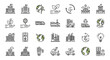 © Safa_Sekar Madinah - Set of environmental and sustainability doodle icons for eco-friendly business and green technology.