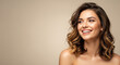 © KAMRAN - Happy beautiful woman laughing with glowing skin perfect for highlighting healthy skincare routines and modern beauty care