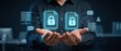 © KITTYPLUS - Data security measures for digital documents office environment infographic content cybersecurity awareness hands-on viewpoint protecting sensitive information