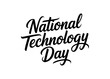 © DEEPAK - National Technology Day Typography – Hand Lettering Text Design Vector
