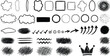 © Parvin - Hand drawn doodle collection abstract shapes textures and icons for creative projects