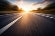 © AkuAku - fast moving road blur texture with copy space for text