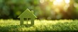 © Vitalii Shkurko - Conceptual Representation of Environmentally Friendly Home With Sun and Green Lawn in High Resolution