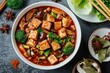 © koosy - Spicy Mapo Tofu & Braised Pork Rice Setup, Ideal for food delivery branding, restaurant marketing campaigns, catering service promotions, and local culinary business registrations.