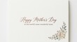 © Saba - Elegant Mother's Day card with floral watercolor illustration and delicate script typography