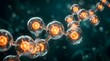 © Wool World - Intricate network of glowing biological structures or advanced molecular compounds, symbolizing fundamental scientific principles and discoveries and the marvels of microscopy