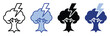 © Maestro - Tree being struck by lightning icon representing natures power and danger during a storm for weather applications