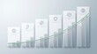 © aisyah karim - Business Growth Chart with Icons Representing Progress and Global Reach