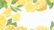 © shelbys - Illustration of Fresh and Juicy Lemons Background.