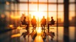 © setiadio - Business people meeting in an office during sunset