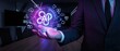 © SUPERARTMAN - Innovative ai technology showcase corporate office digital content futuristic environment close-up view enhancing business solutions