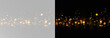 © Alehandro - Sparkling golden bokeh particles with elegant shimmering light dots and warm festive glow overlay