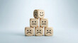 © Gambar - wooden blocks with different facial expressions