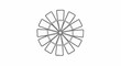 © dhea - Radial arrangement of rectangular shapes resembling turbine blades or petals
