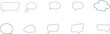 © FizzyArt - et of various outline speech bubbles and clouds for communication design