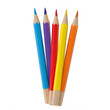 © Rume - Colorful assortment of sharpened pencils standing upright in a bundle